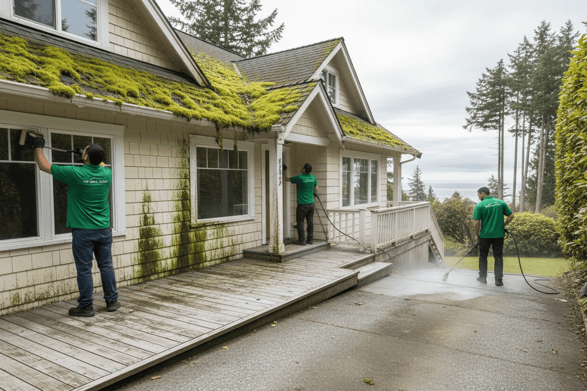 Exterior Surfaces — before maintenance