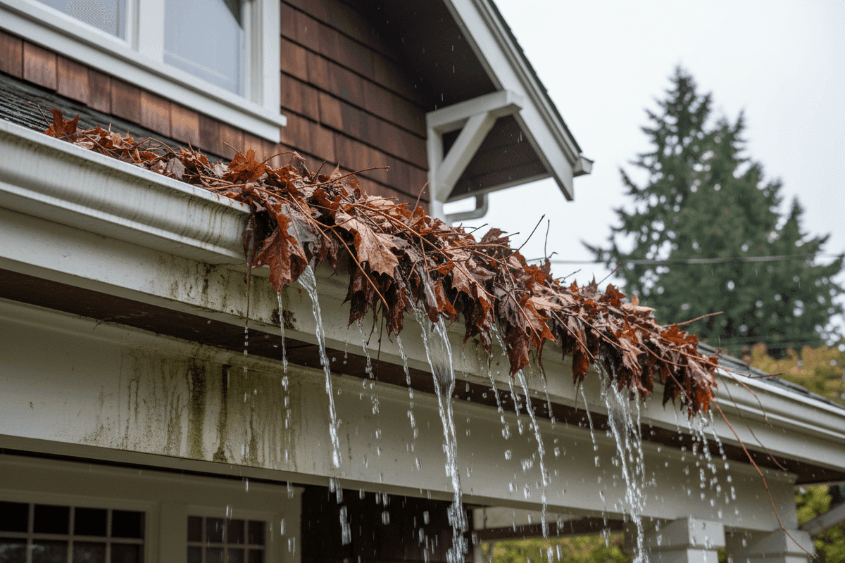 Gutter Cleaning — Before